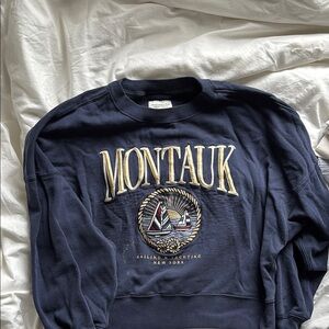 Abercrombie & Fitch Blue Crewneck Sweater